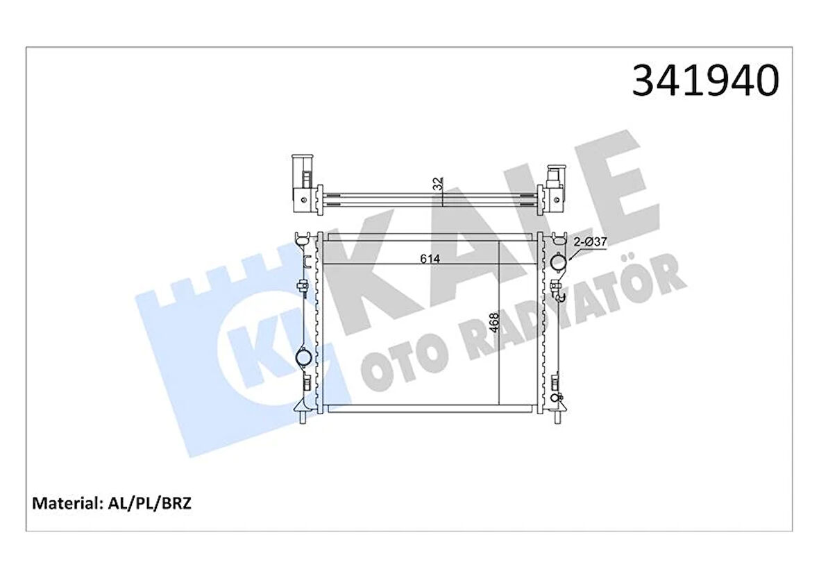 RADYATÖR CHRYSLER CHRYSLER 300C-CHRYSLER 300C TOURİNG AL-PL-BRZ 5170742AA 68050131AA 68050126AA