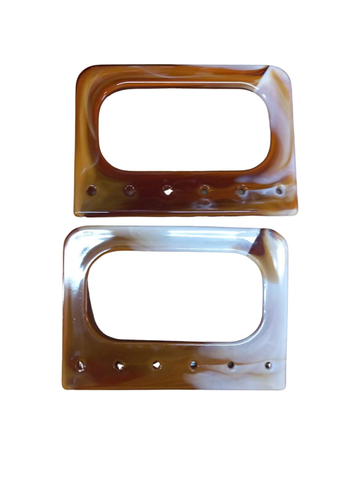 Çanta Sapı Akrilik Kare Delikli 12 cm