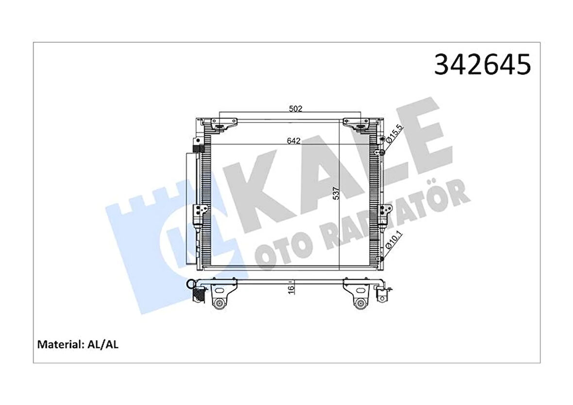 KLİMA KONDENSERİ LAND CRUISER AL-AL 8846060400 8846060400