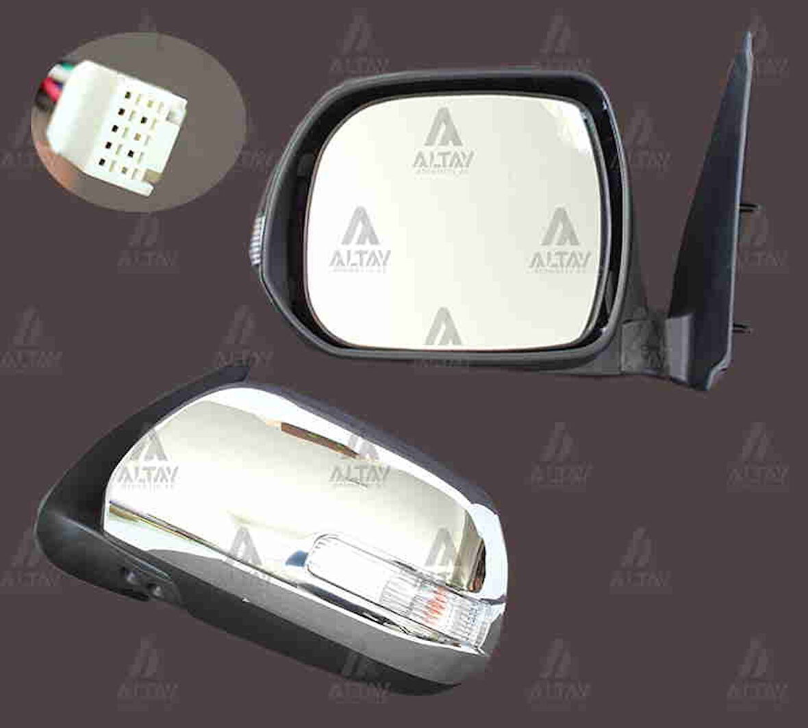 AYNA DIŞ DİKİZ HILUX 2012 ELEKTRİKLİ SİNYALLİ OTOMATİK KATLANIR KROM SOL 87940 0K740