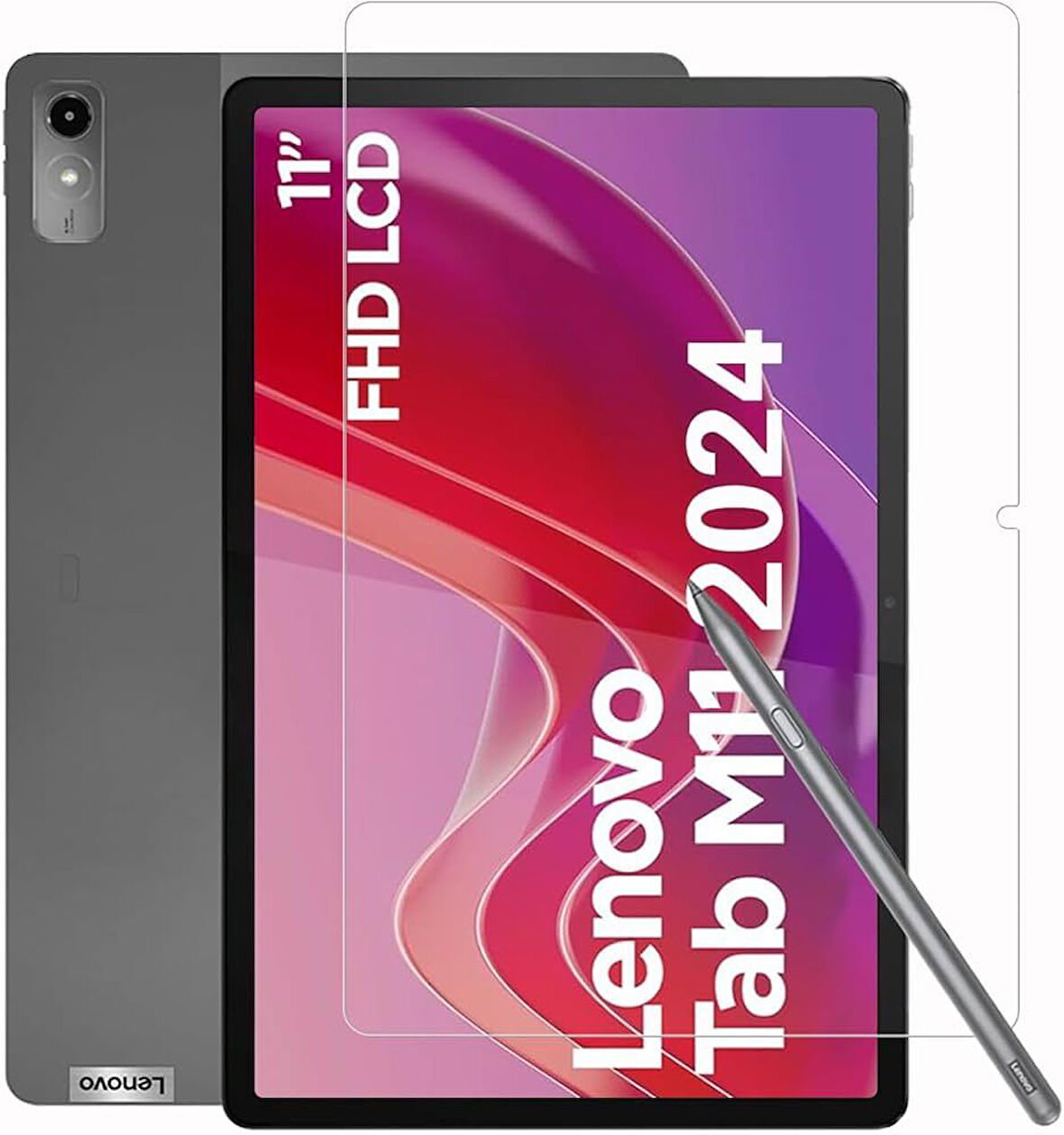 Lenovo Tab M11 TB330XU için full kaplama nano tempered Flex esnek ekran koruyucu kırılmaz cam