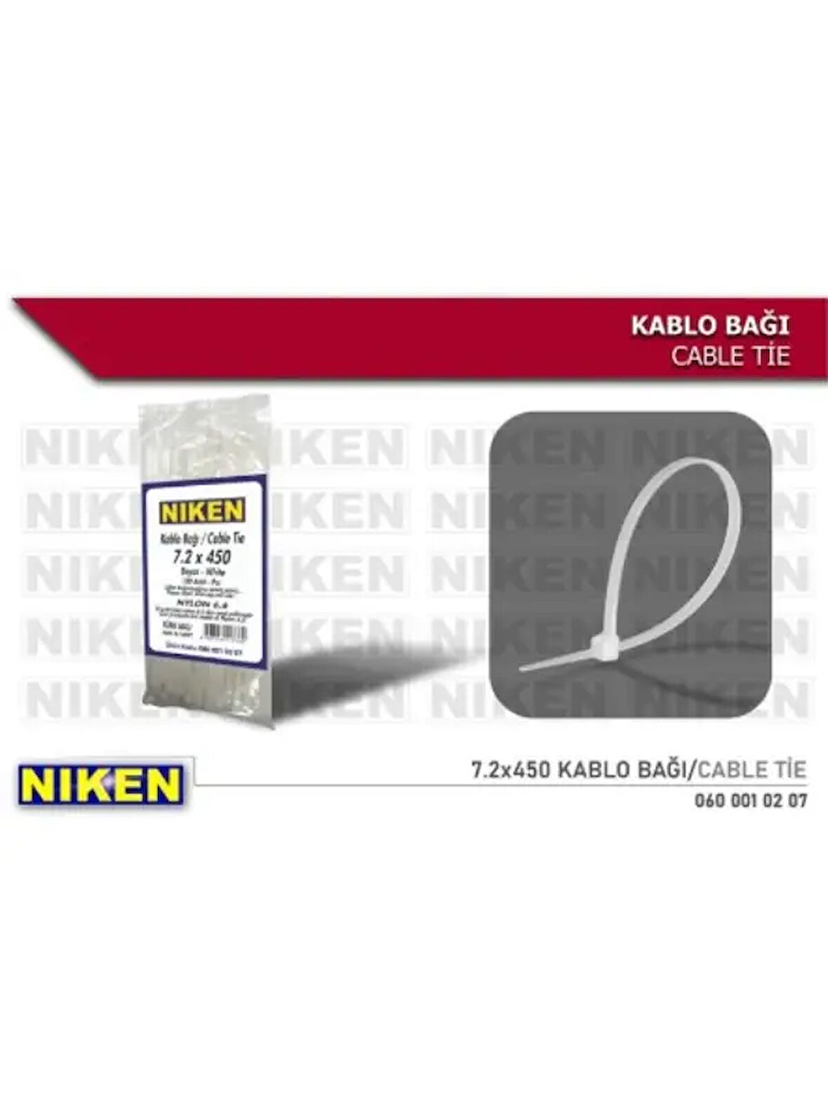 CIRT KELEPCE BEYAZ 7,2X450  (100 ADET)