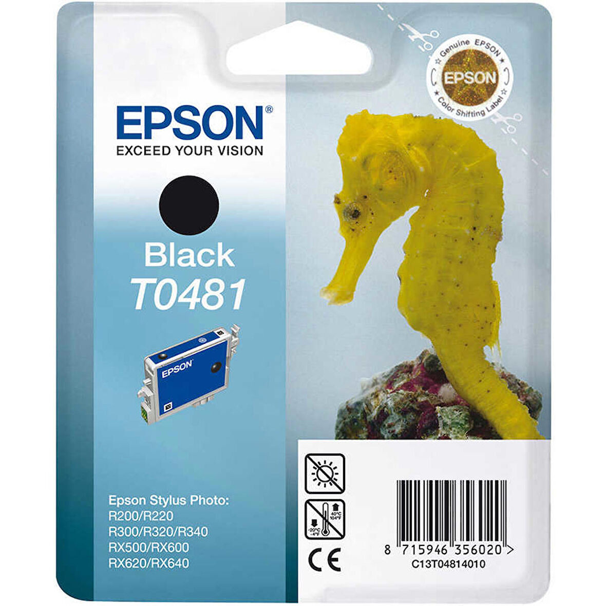 HPZR Epson T0481-C13T04814020 Siyah Orjinal Kartuş