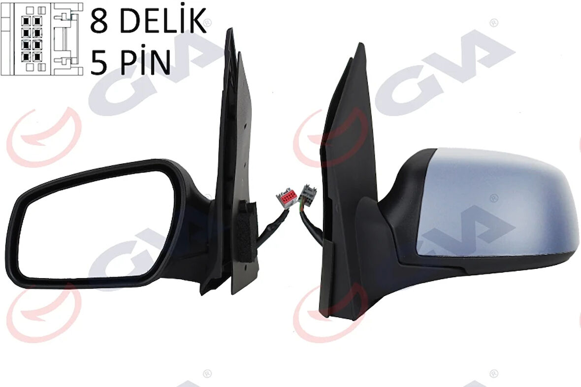 DIŞ DİKİZ AYNASI SOL FIESTA 2006-2008 ELEKTRİKLİ ISITMALI ASTARLI KONVEKS 5 FİŞ VM-6312EHPL 6S61 17683 AE 1444264