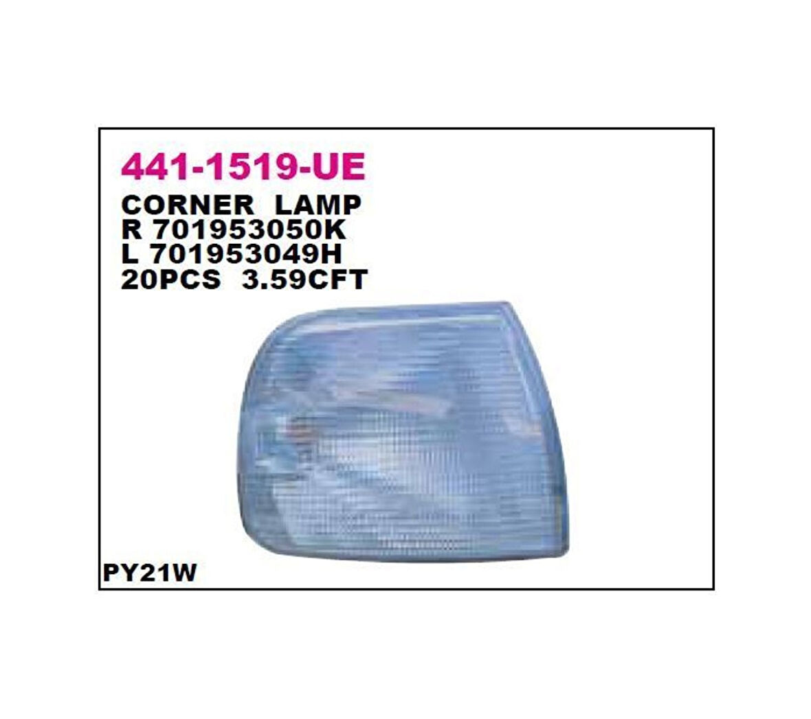 Vw Transporter Caravella T4 Sol Sinyal Lambası 1998 - 2003 Arası
