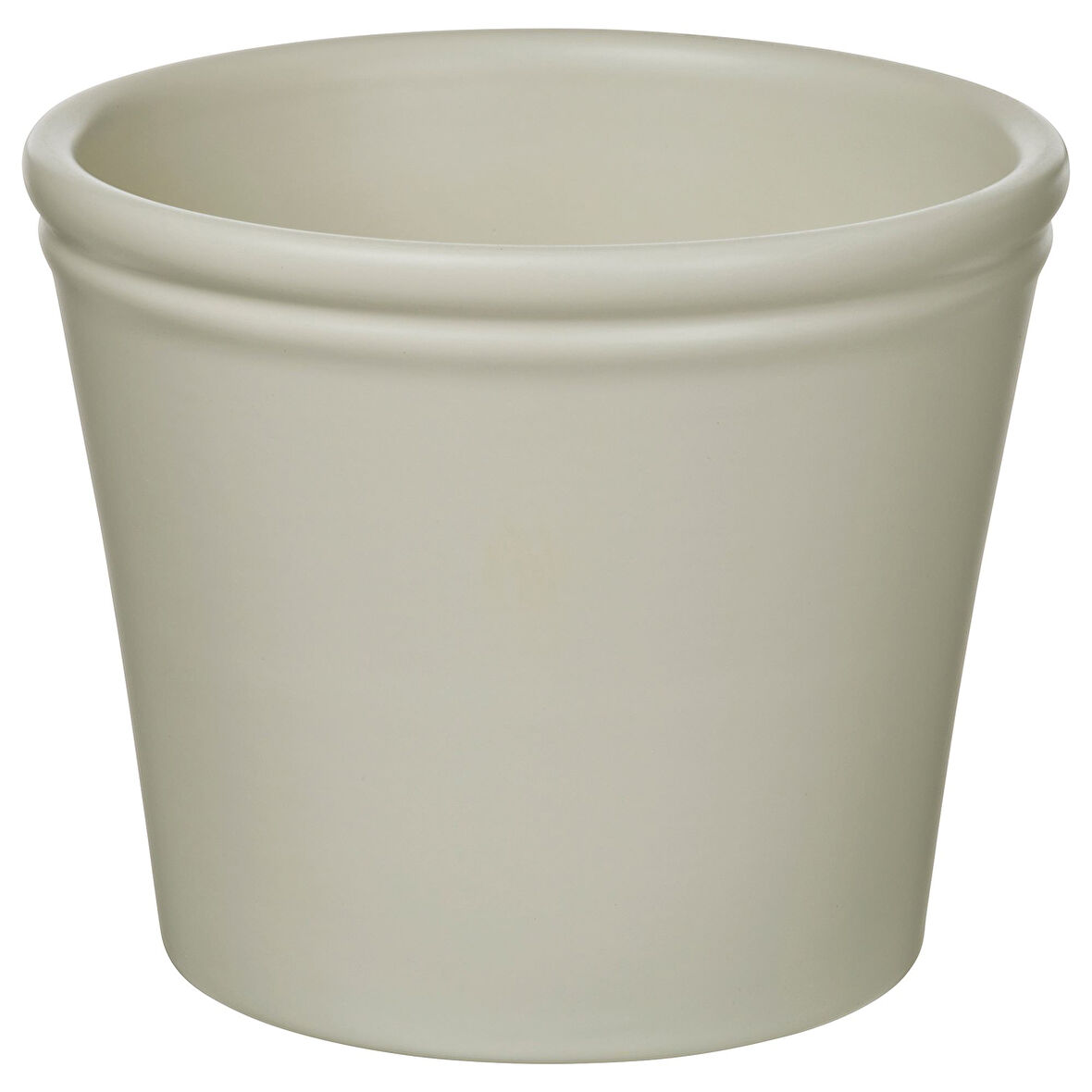 Toprak saksı, açık gri-bej, 9 cm