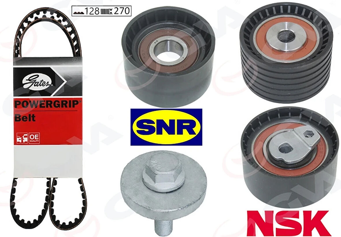 EKSANTRİK GERGİ KİTİ 128X270 LAGUNA 1998-2001 -MEGANE 1999SCENIC 2000-2003 -ESPACE 3 1.8-2.0 165 7701472292 7701473053 7701476674