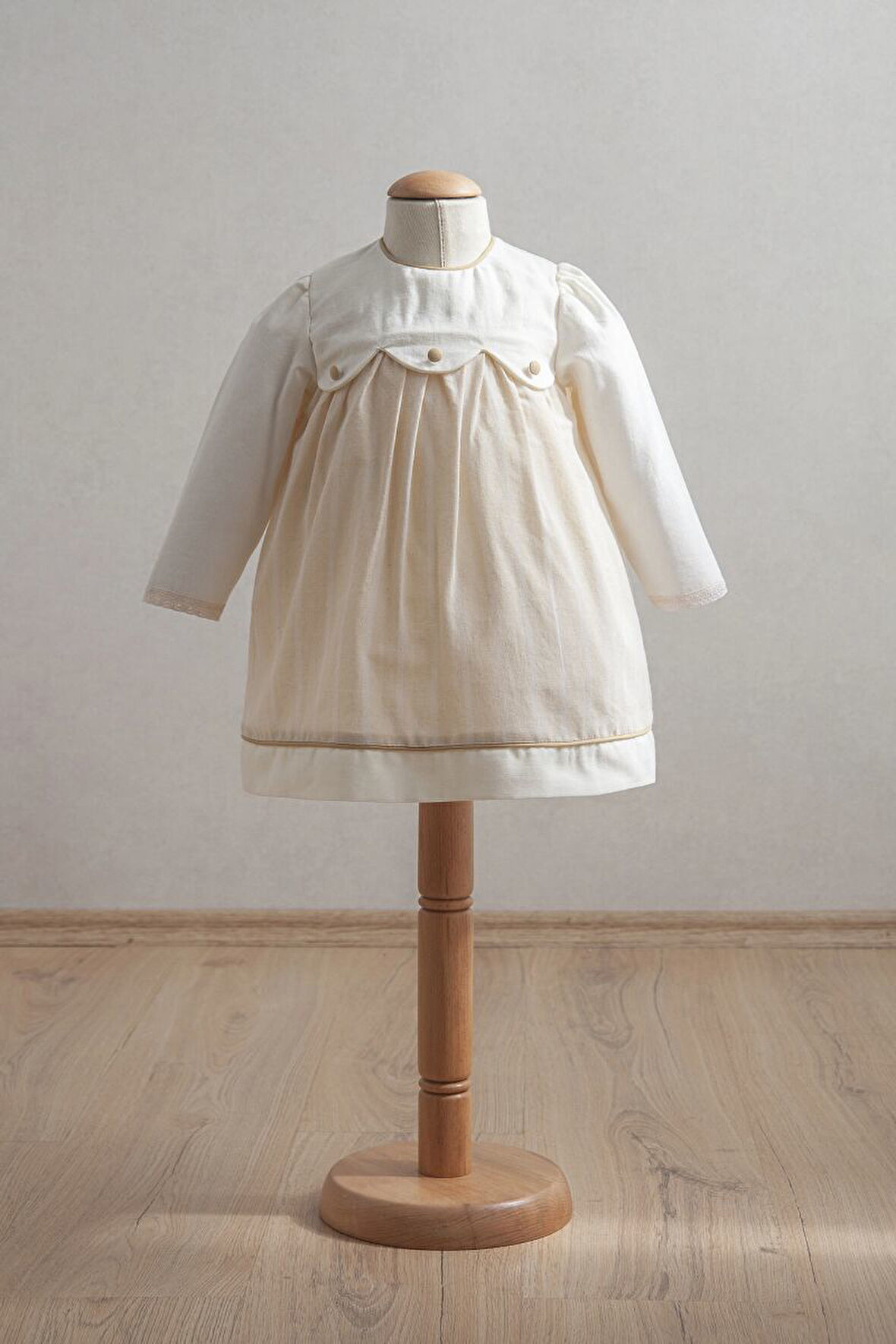 Tongs Baby Bebek Elbise 3916 Açık Sarı