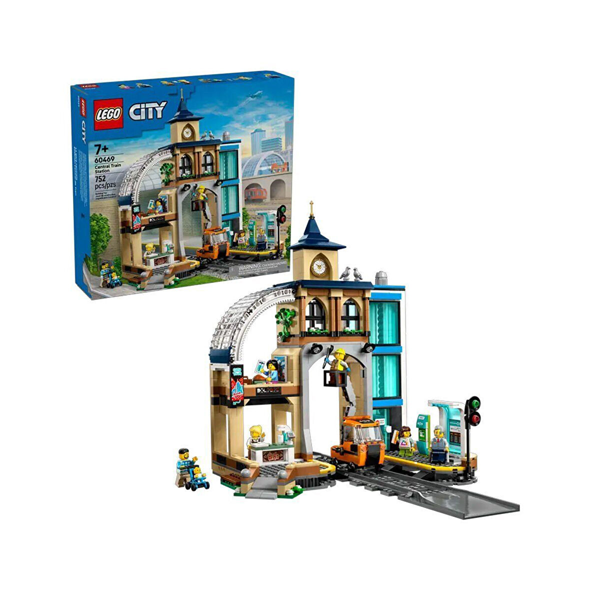 60469 Lego City Merkez Tren İstasyonu 752 parça +7 yaş