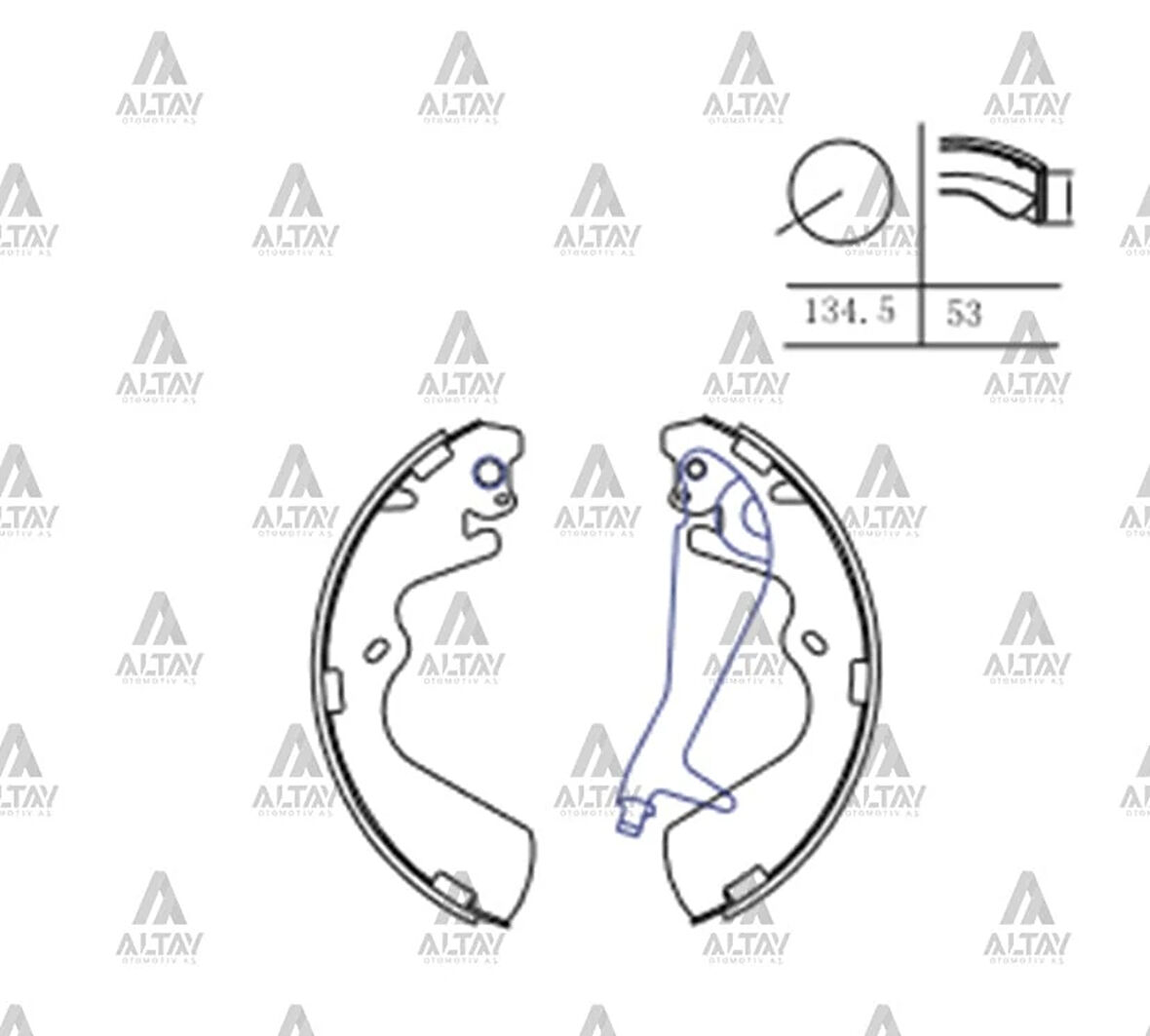 FREN BALATA STAREX 1997-2002 PABUÇ ARKA (OEM TİP) 58305 4AA00