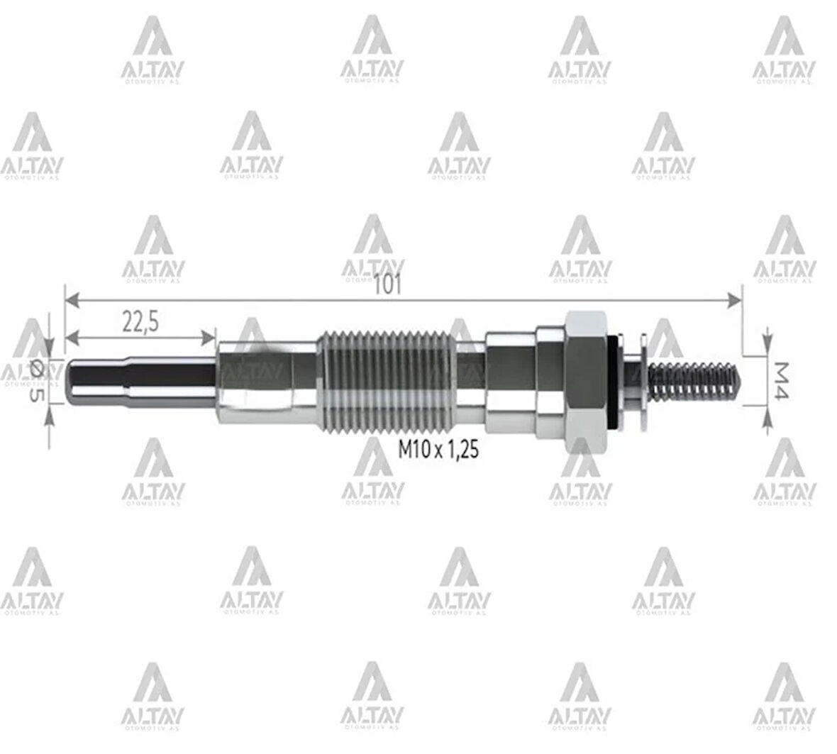 KIZDIRMA BUJİSİ (ISITMA) B-2500 / MAZDA-3 / E-2200 YENI MODEL / 323 D / 626 D / G.VITARA 115. RF1M 18 601 (10 ADET)
