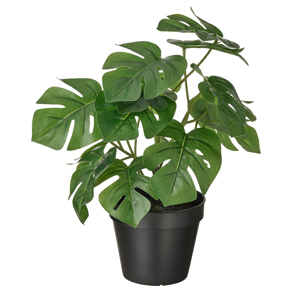 Yapay bitki, yeşil, 12 cm, monstera