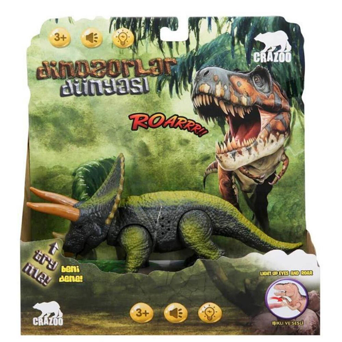 Triceraptors Dinozor Işıklı Sesli - RS6171