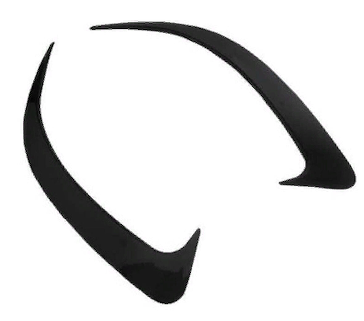 Mercedes W205 2015-2020 Coupe Uyumlu Arka Tampon Bıçakları (Piano Black)