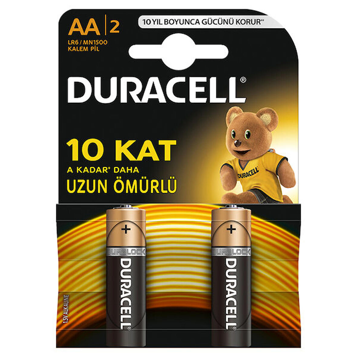 Duracell AA 1,5V pil (2 Adet)