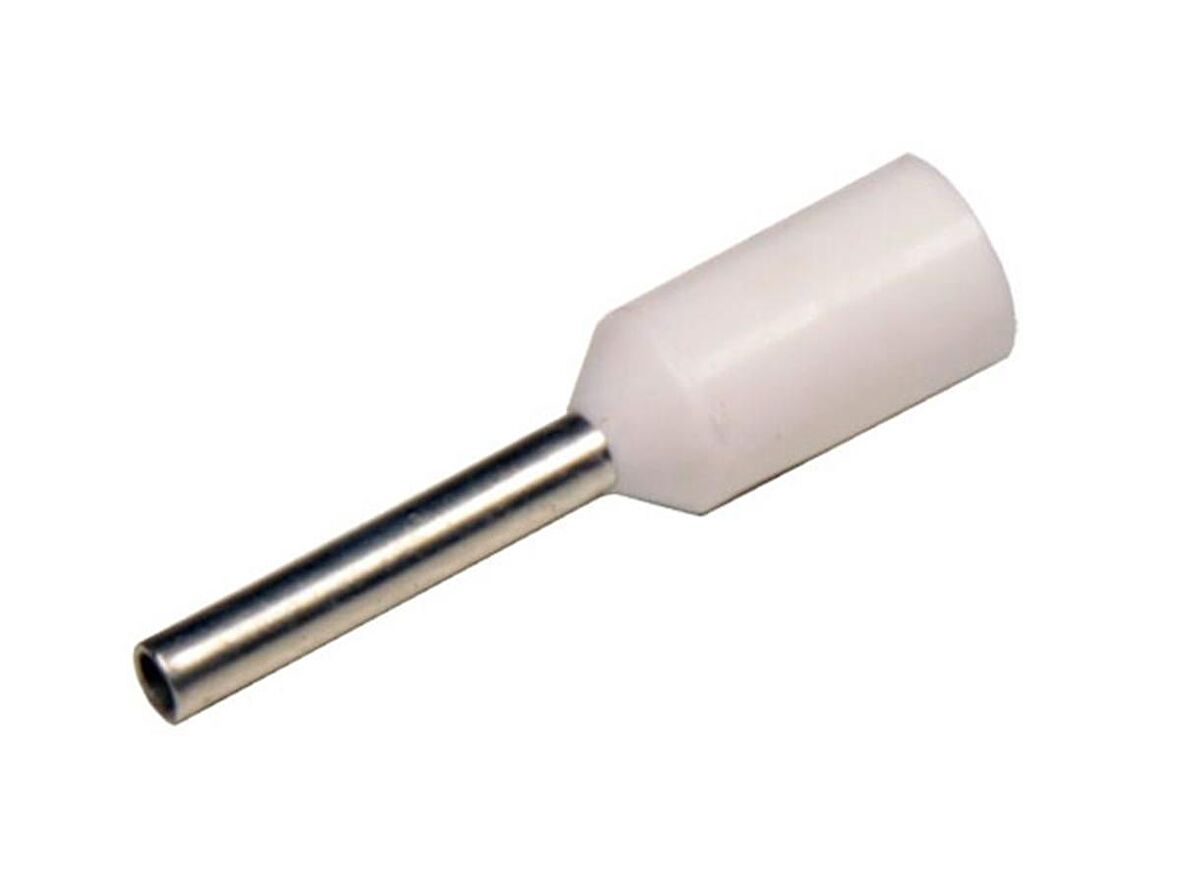 İzoleli Kablo Yüksüğü 0.50mm | Beyaz | 1000 Adet | Alman Normu