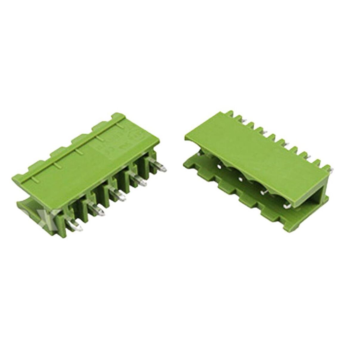 5 Pin Geçmeli Klemens 180' Erkek 5.08mm Yeşil