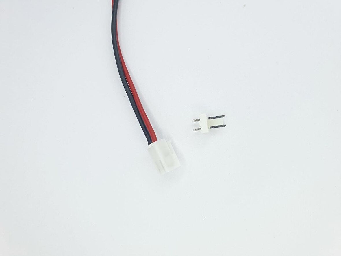 2 Pin Konnektör Seti JST-HY 3,96mm  20cm