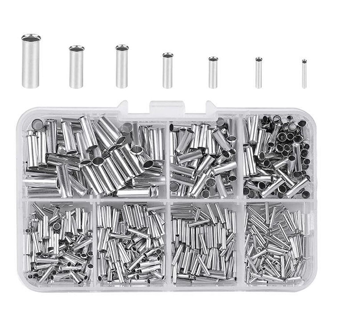 Kablo Yüksük Seti Yalıtımsız 600 Parça 0,5/0.75/1.5/2.5/4.0/6,0mm²