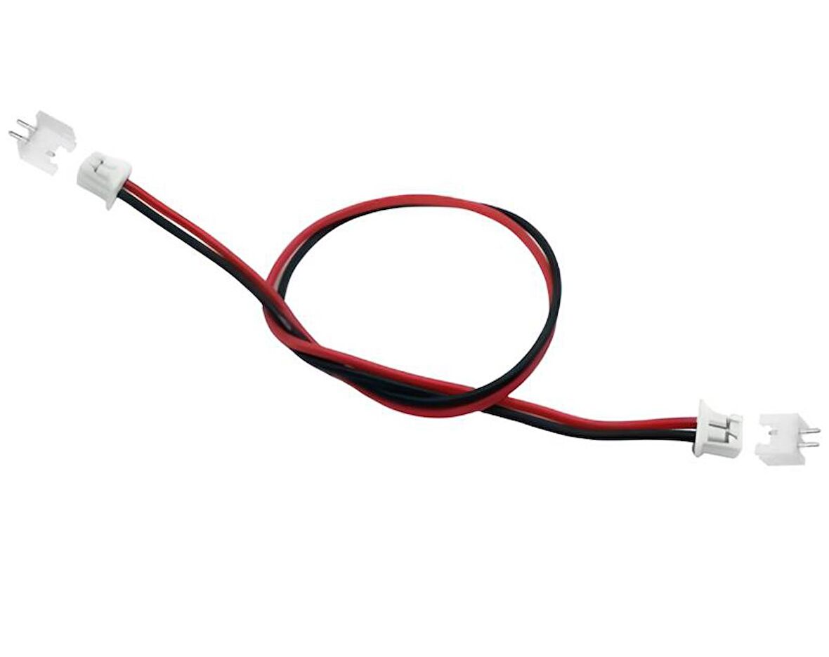 2 Pin Konnektör Seti Çift Taraflı JST-HY 2,54mm 30cm