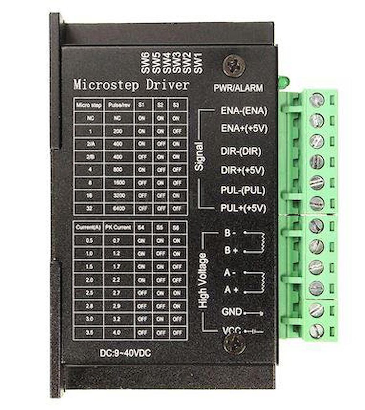 TB6600 Step Motor Sürücü ve Kontrol Kartı