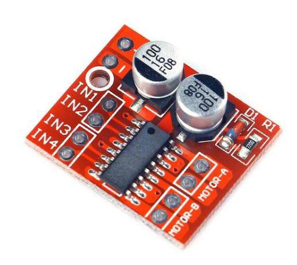 Mini L298N Çift Motor Sürücüsü (H Bridge Motor Driver)