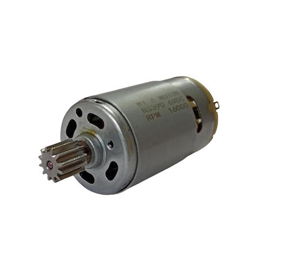 RS-390 16000 RPM 6V Redüktörsüz DC Motor 12 Dişli