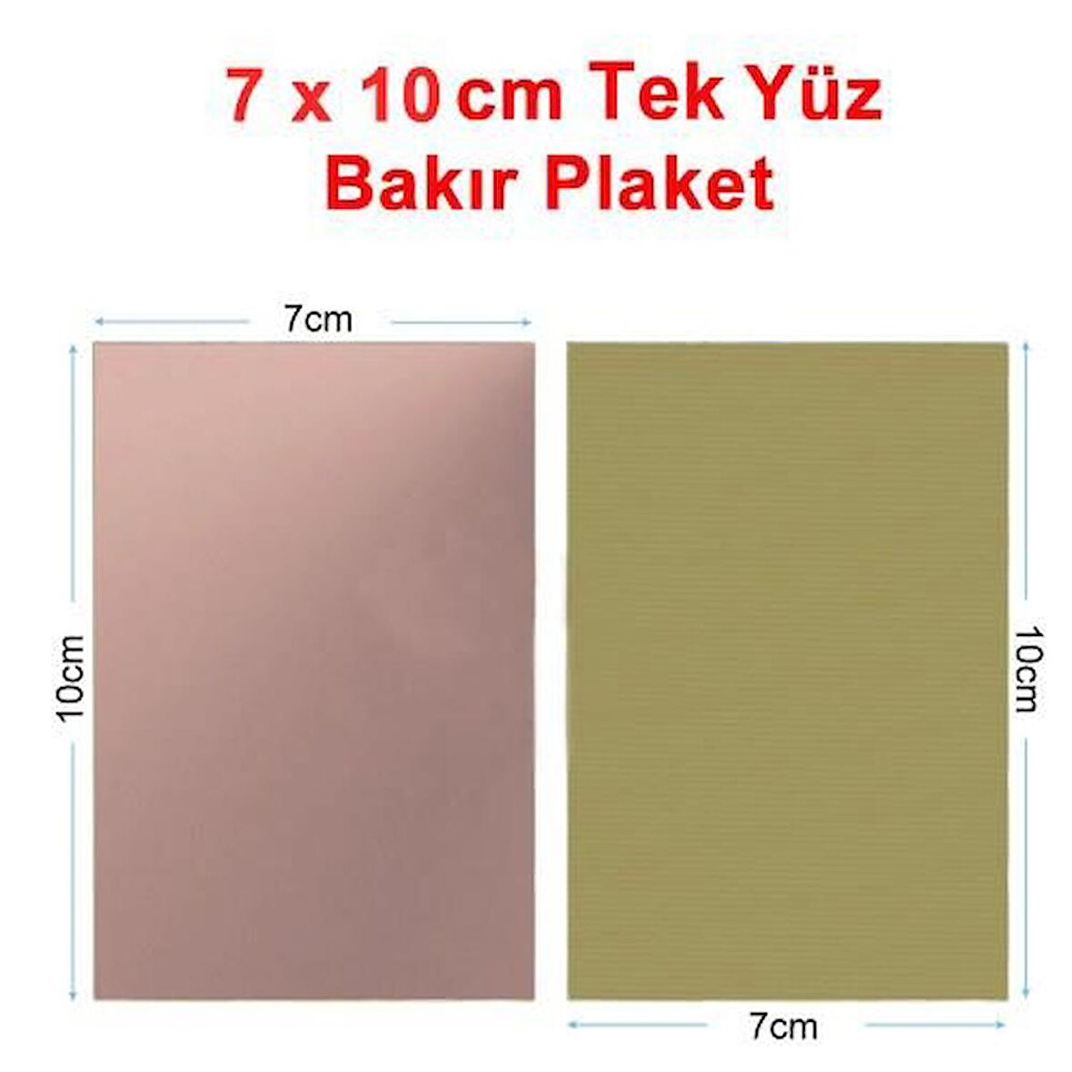 Bakır plaket 10x7 FR4