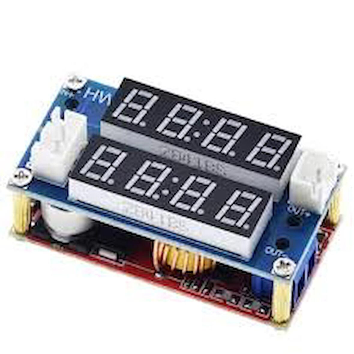 XL4015 5A Çift LCD Ekranlı Gerilim Voltaj Düşürücü Modül Step Down