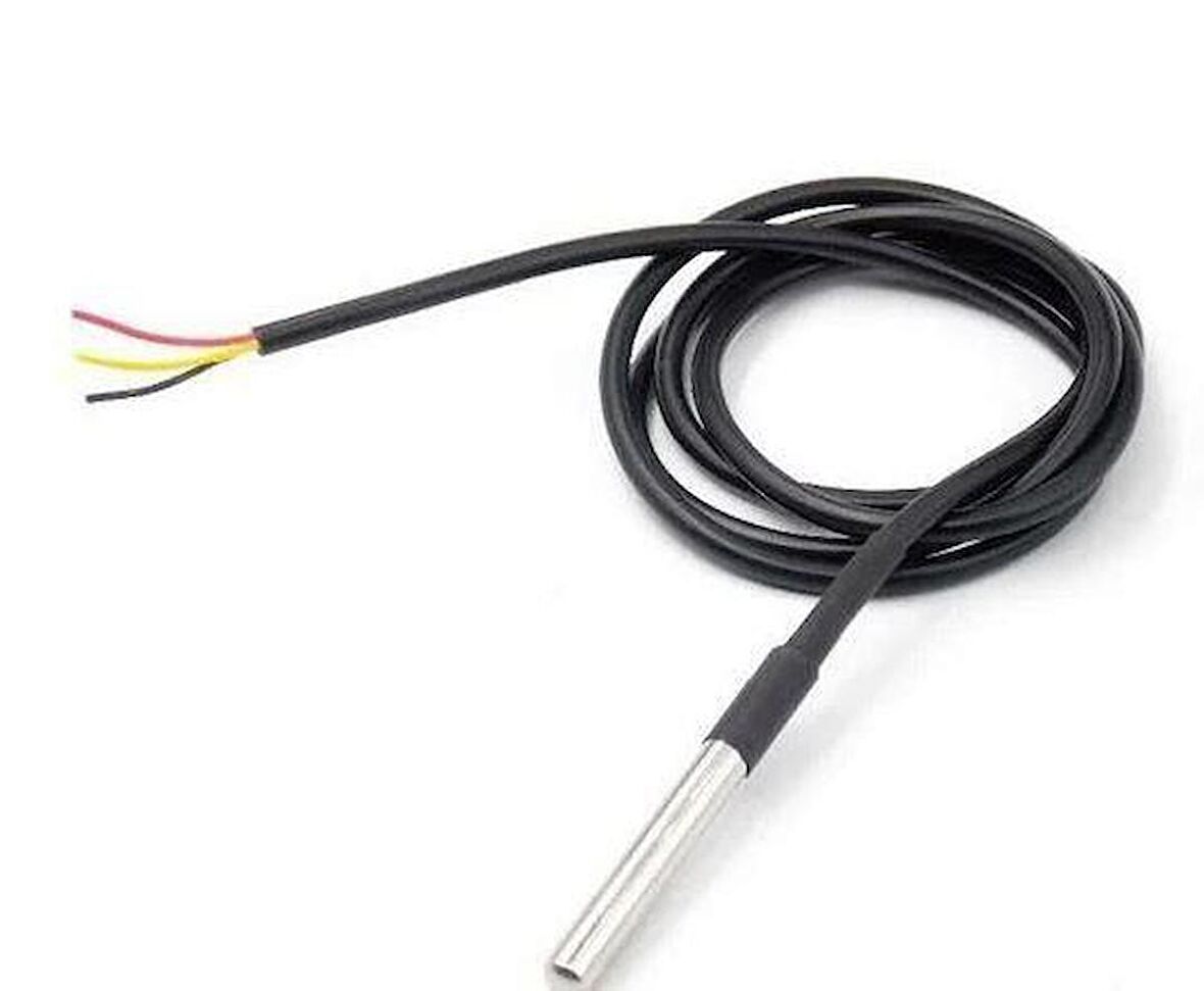 DS18B20 Su Geçirmez 5m Kablolu Sıcaklık Sensörü