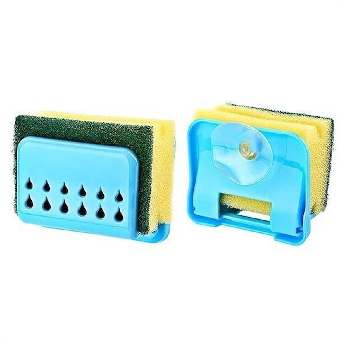 caselka® Pratik Mutfak Lavabo Vantuzlu Bulaşık Süngeri Askısı Aparatı