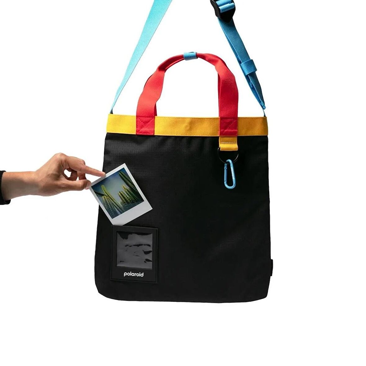 Polaroid Ripstop Tote Çanta - Black Multi