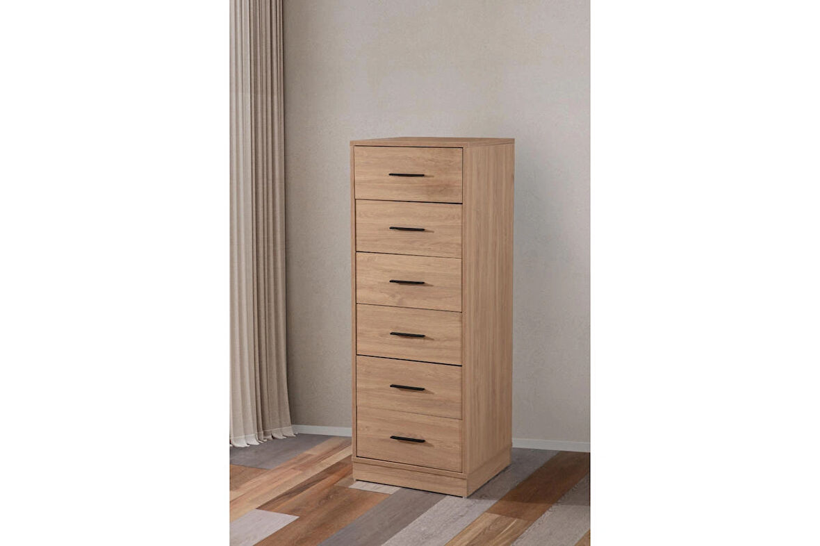 BADE 6 ÇEKMECELİ ÇOK AMAÇLI ŞİFONYER