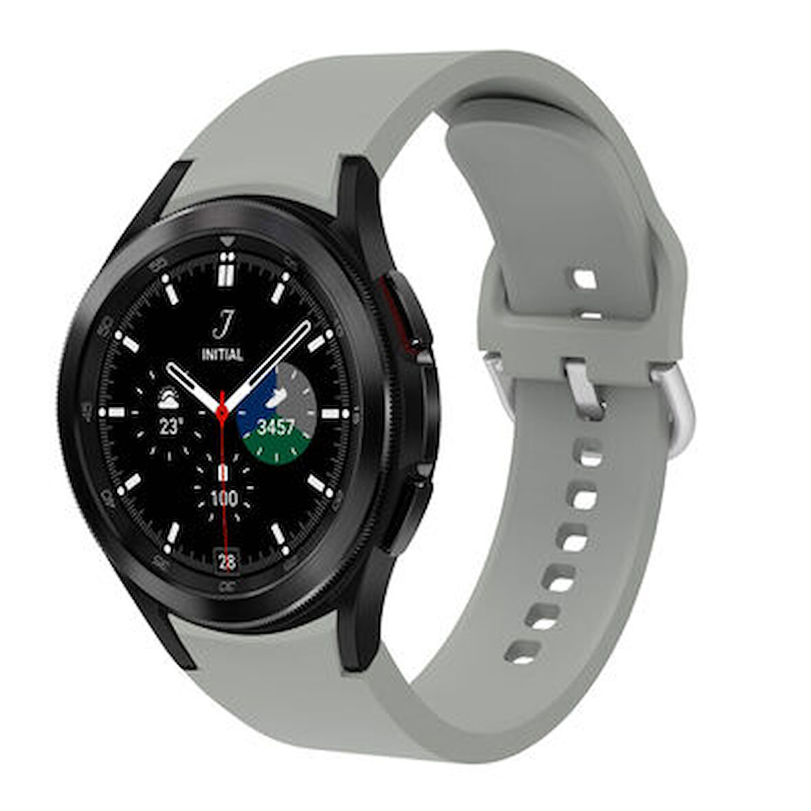 Galaxy Watch 4 Classic 46mm Yumuşak 10 Kademeli Ayarlanabilir Silikon Kordon KRD50