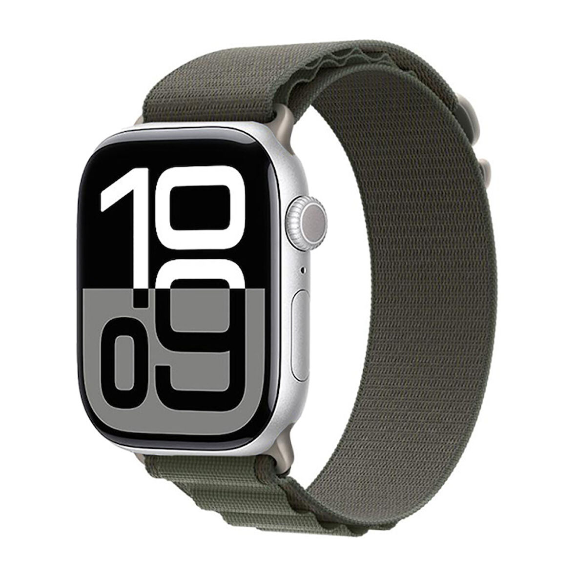 Apple Watch 10 42mm Kordon Hasır Örgülü Bükülmelere Dayanıklı Şık KRD74