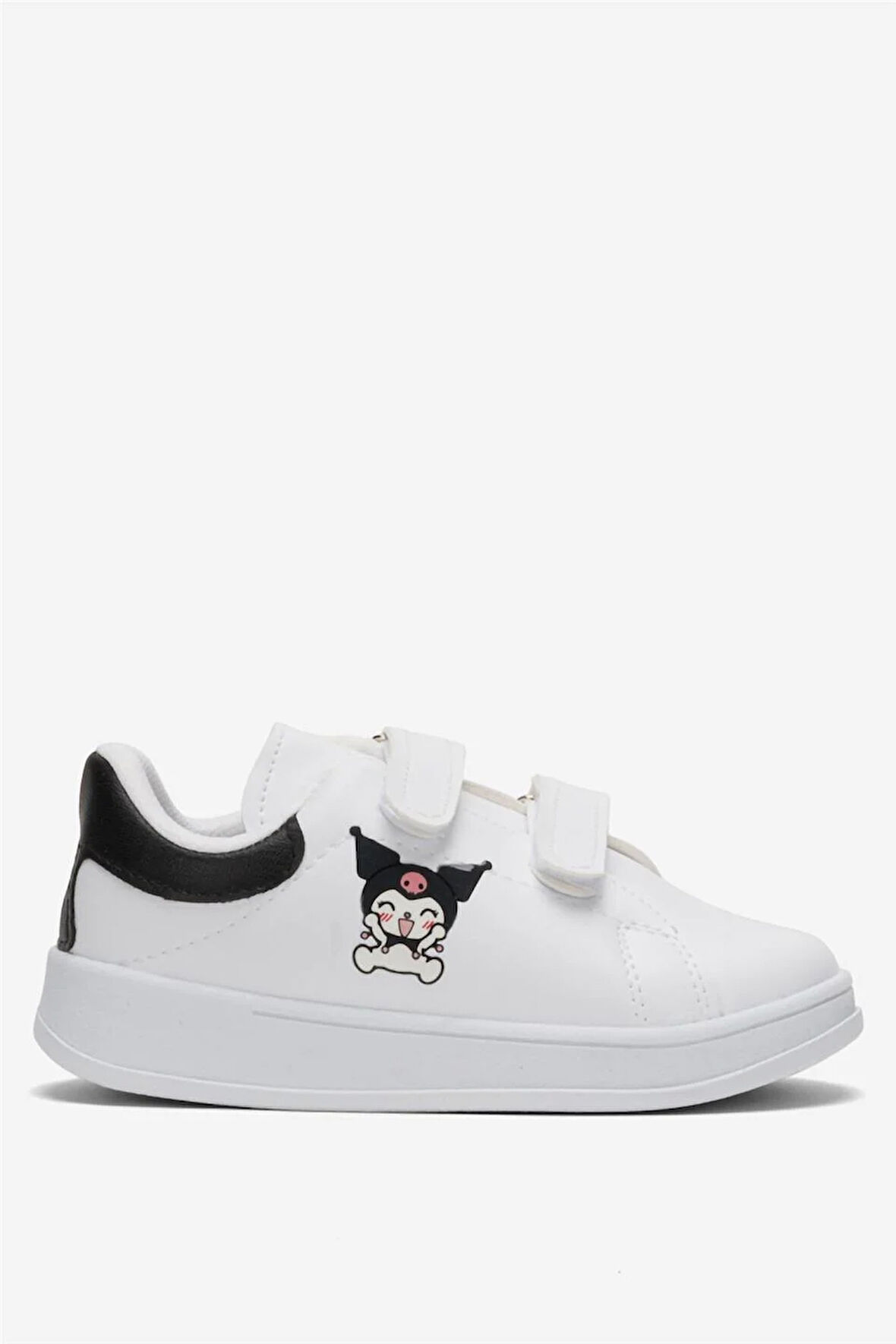 Çocuk Kuromi Baskılı Cırtlı Unisex Spor Ayakkabı SİYAH