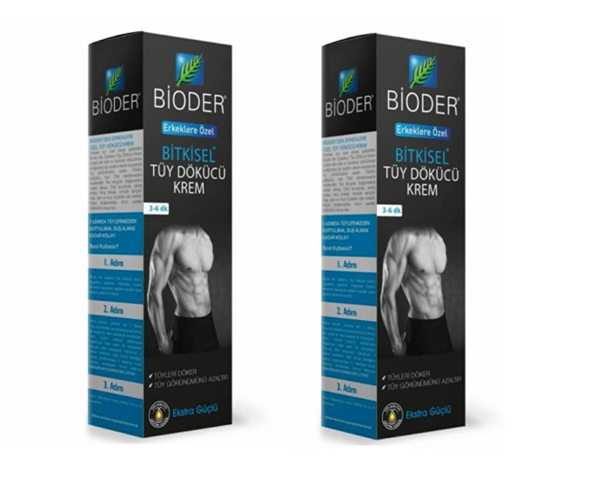 Bioder Erkek Tüy Dökücü Krem 100ml 2 adet
