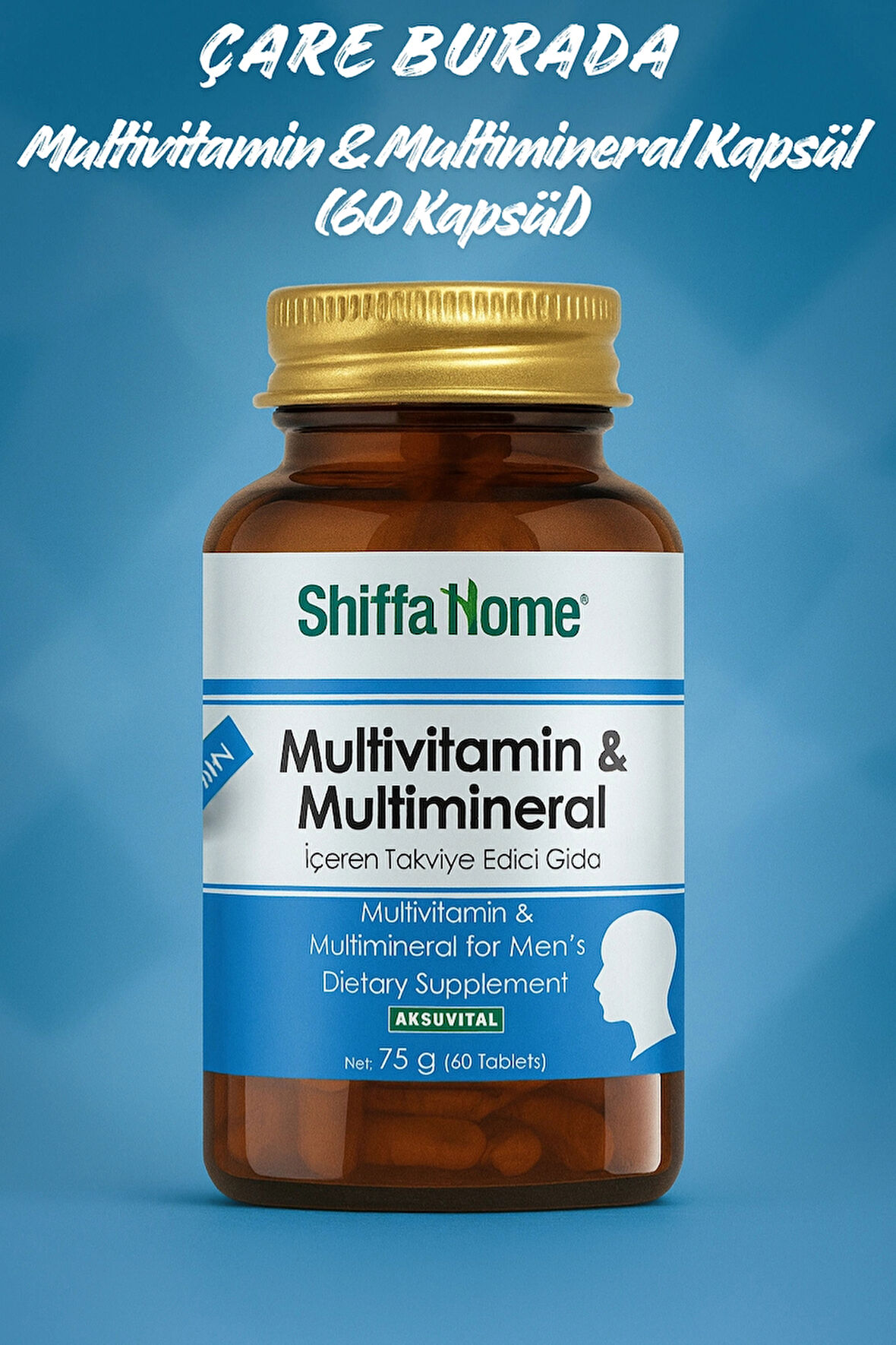 Multivitamin & Multimineral Kapsül (60 Kapsül) (Erkek)