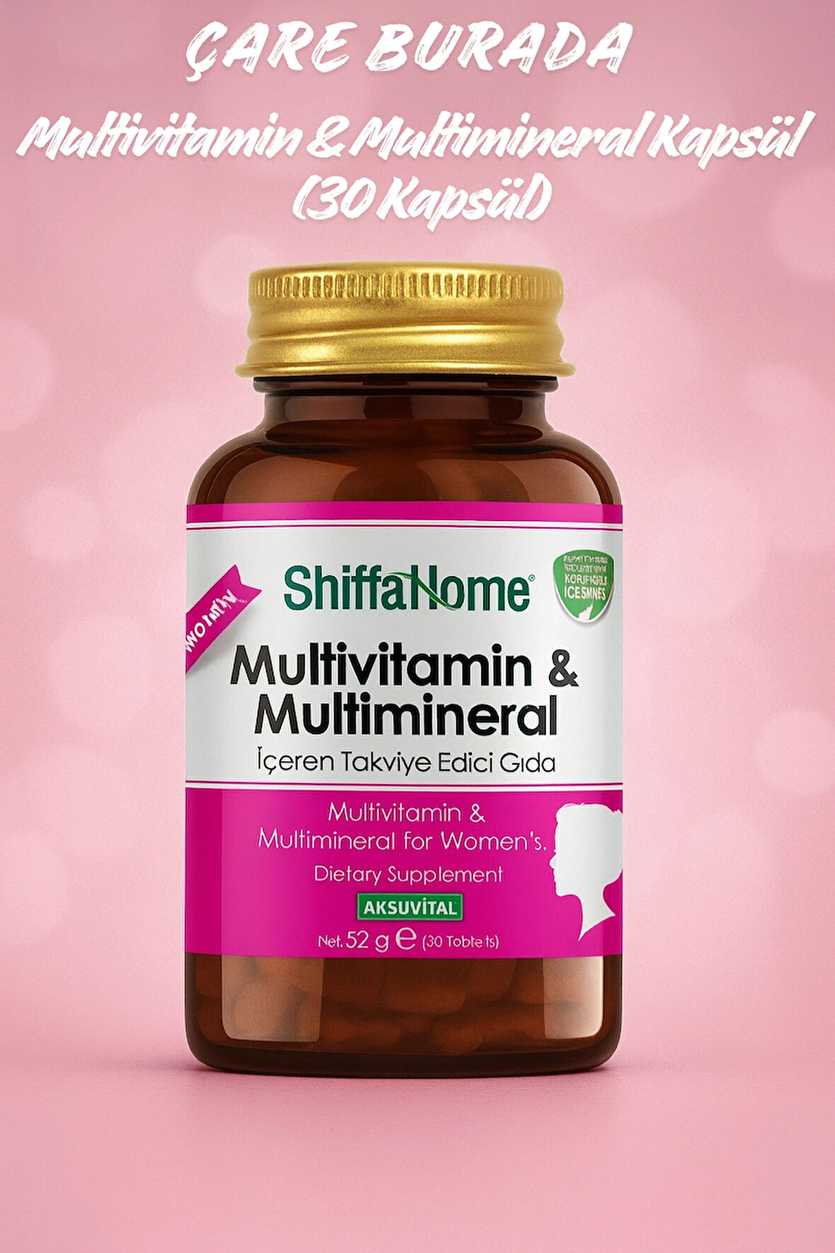 Multivitamin & Multimineral Kapsül (30 Kapsül) (Kadın)
