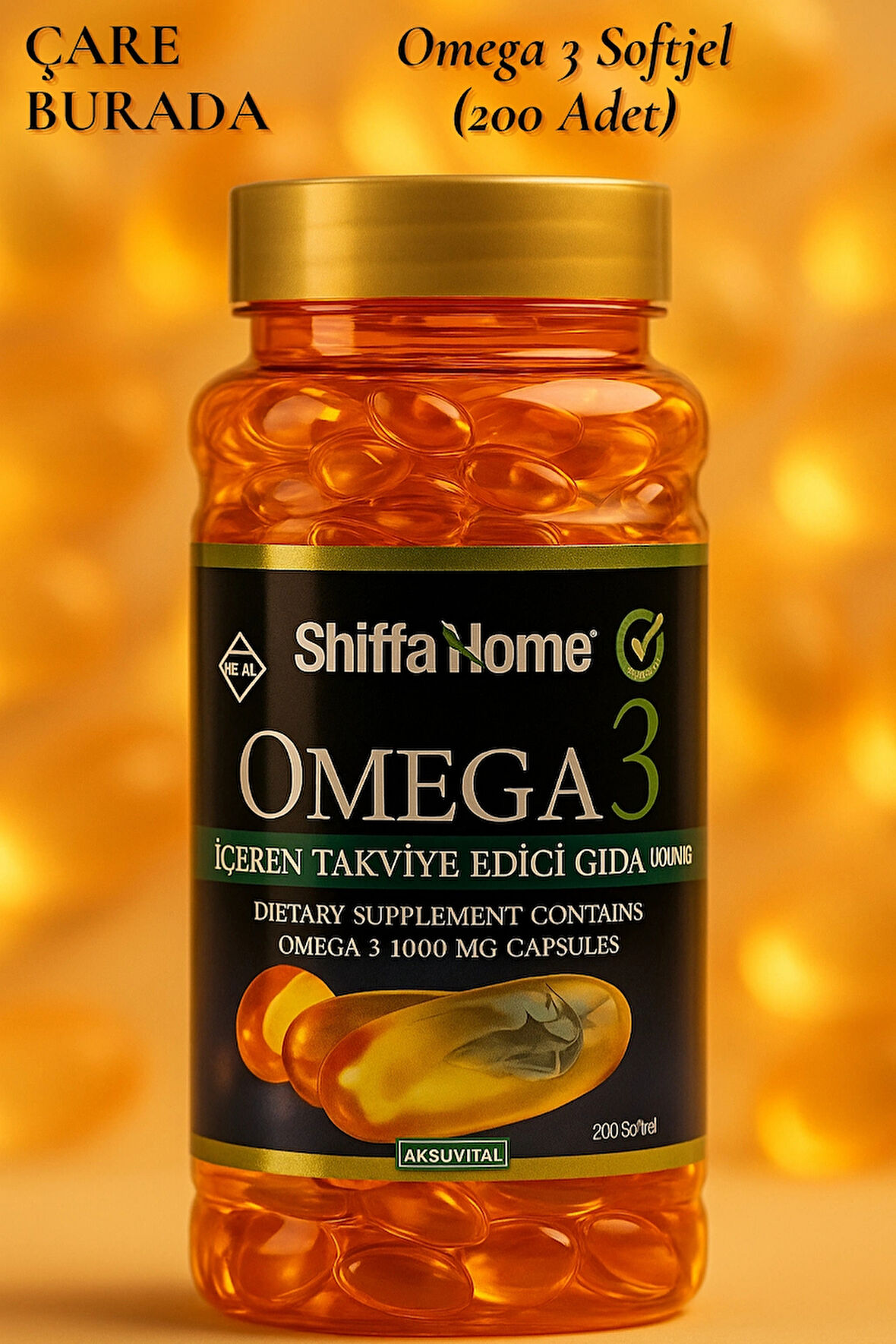 Omega 3 Softjel 1000 mg (200 Adet)