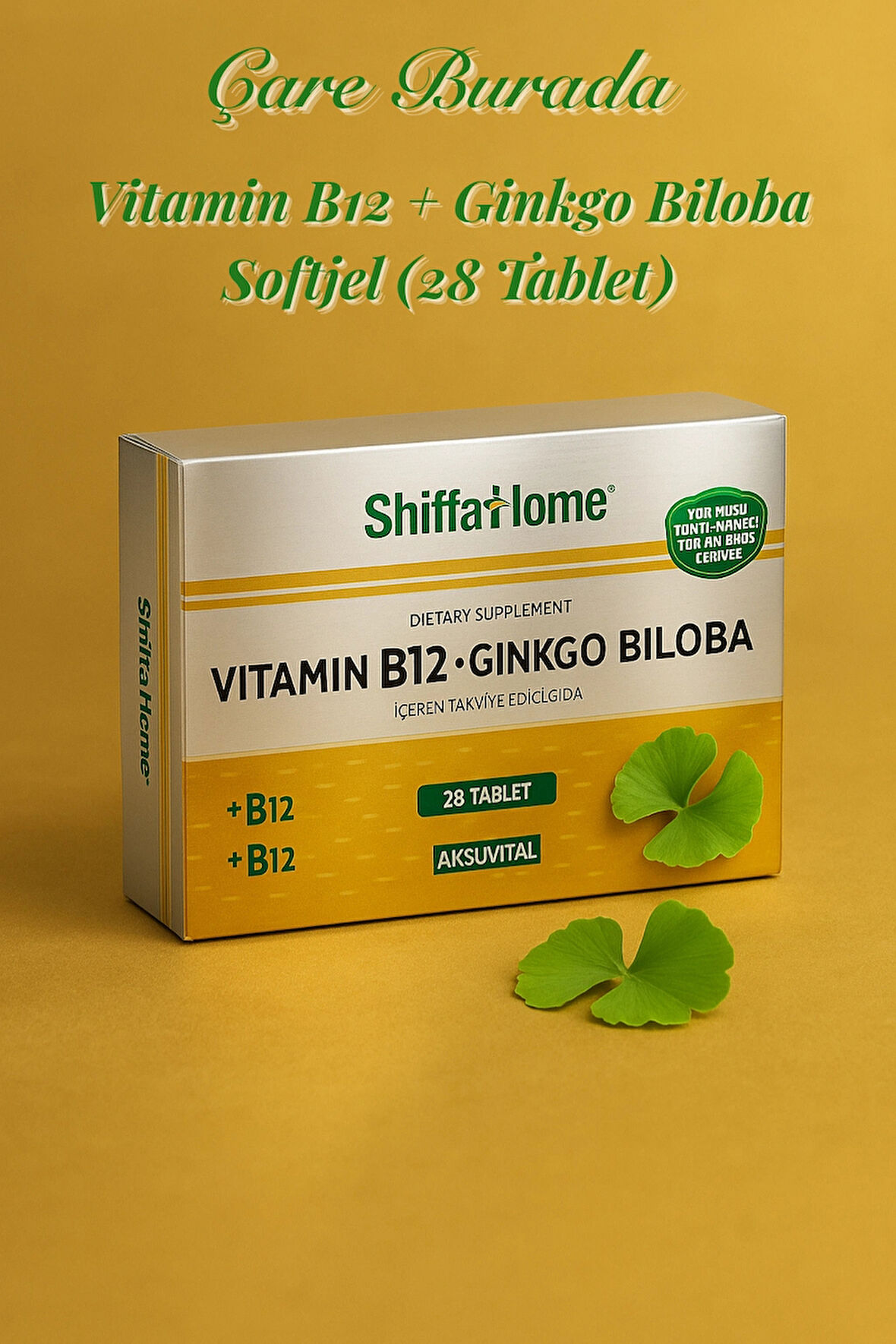 Vitamin B12 + Ginkgo Biloba Tablet (28 Tablet)