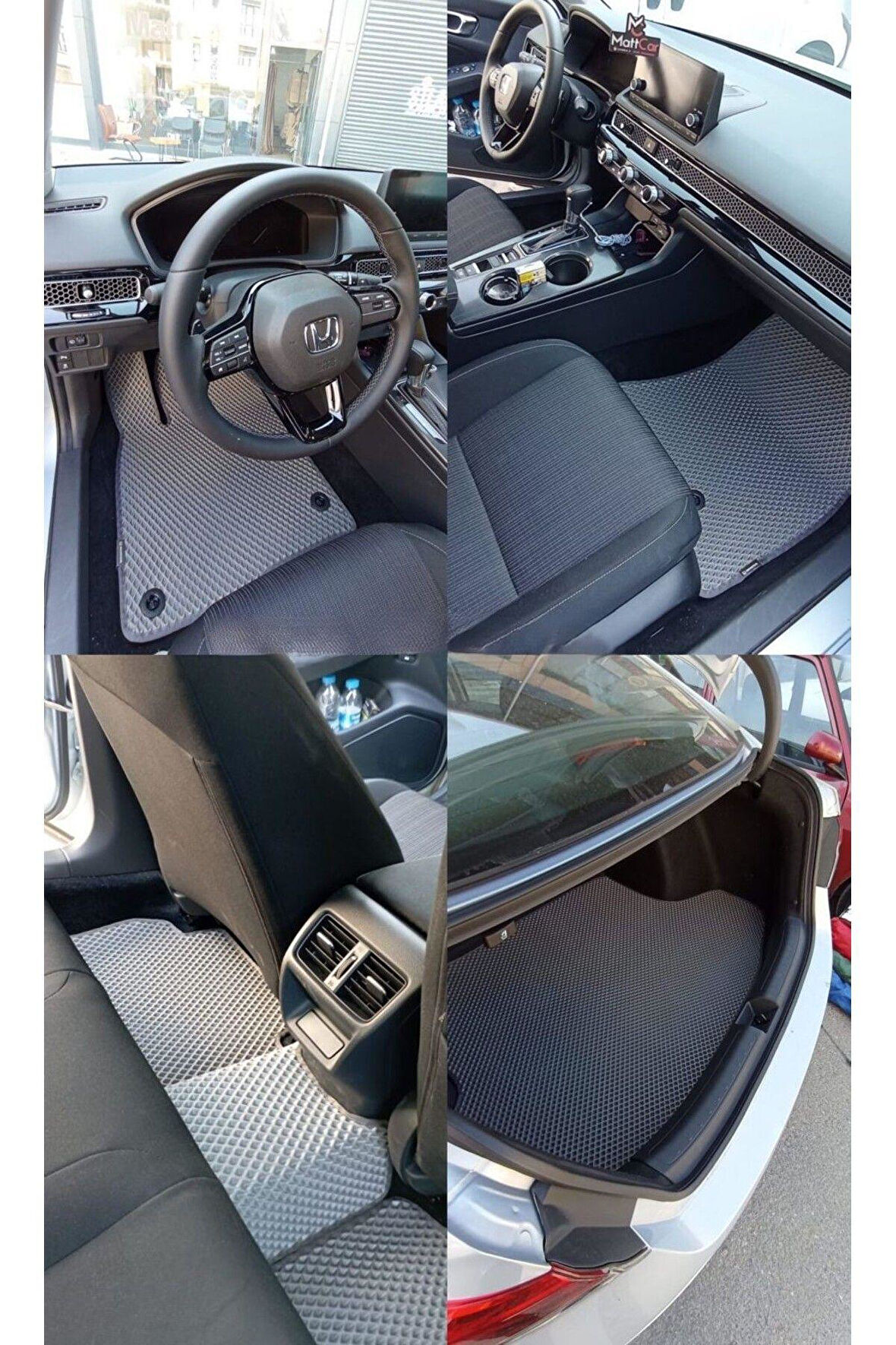 Honda Civic Fc5 2016-2020 Uyumlu Araca Özel Akıllı Oto Paspas