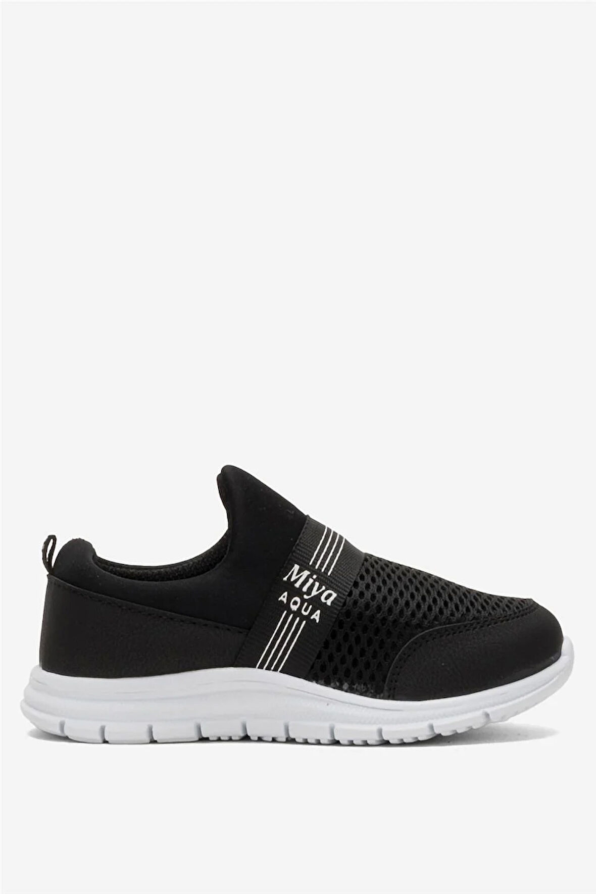 Unisex Lastilkli Hafif Airfle Çocuk Spor Ayakkabı  SİYAH