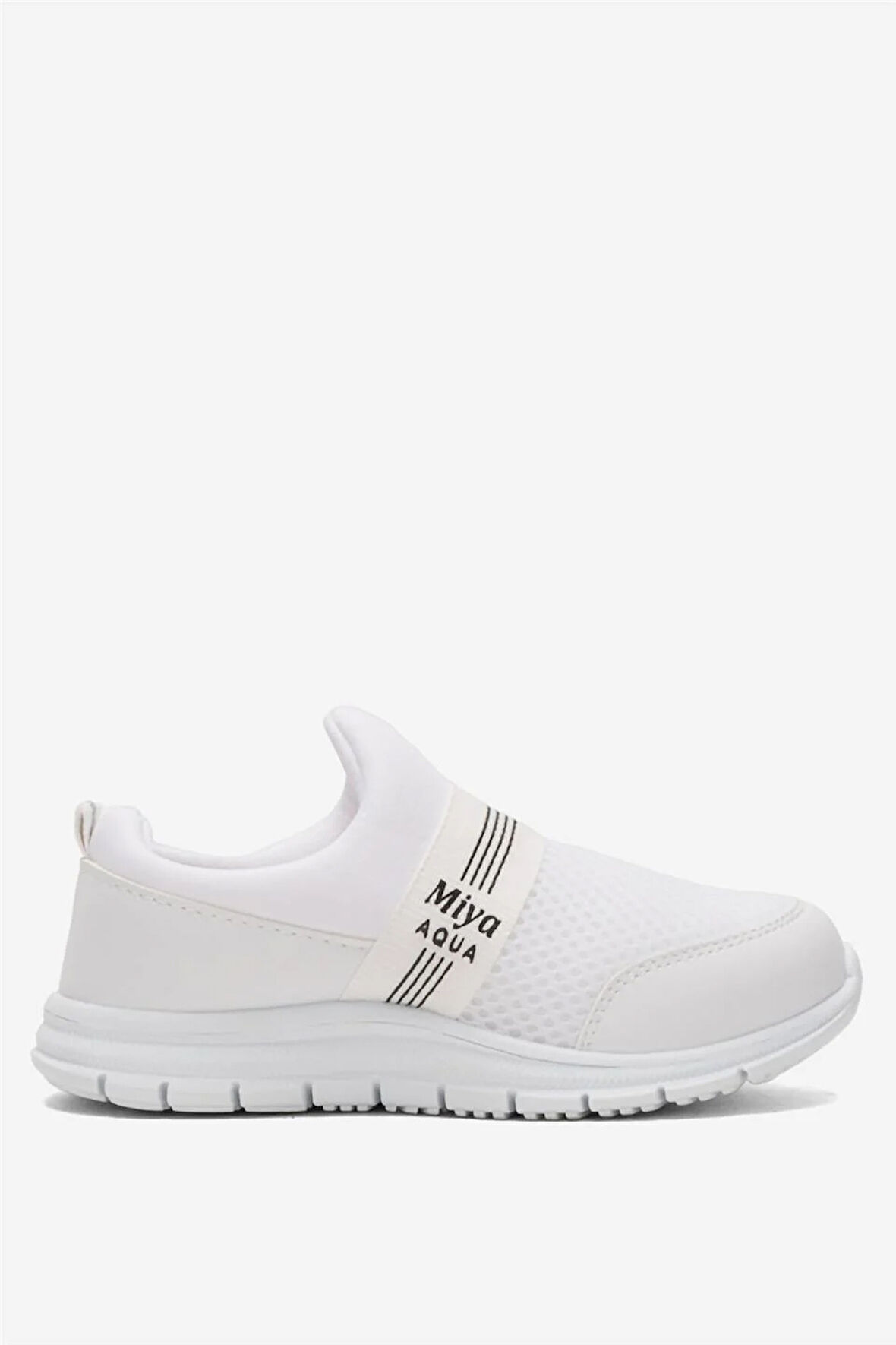 Unisex Lastilkli Hafif Airfle Çocuk Spor Ayakkabı  BEYAZ