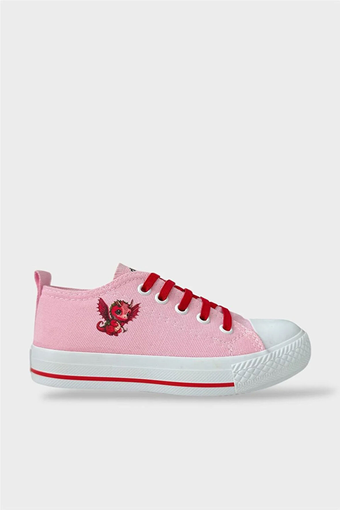 Akıllı Bağcık Günlük Keten Çocuk Spor Ayakkabı  PEMBE