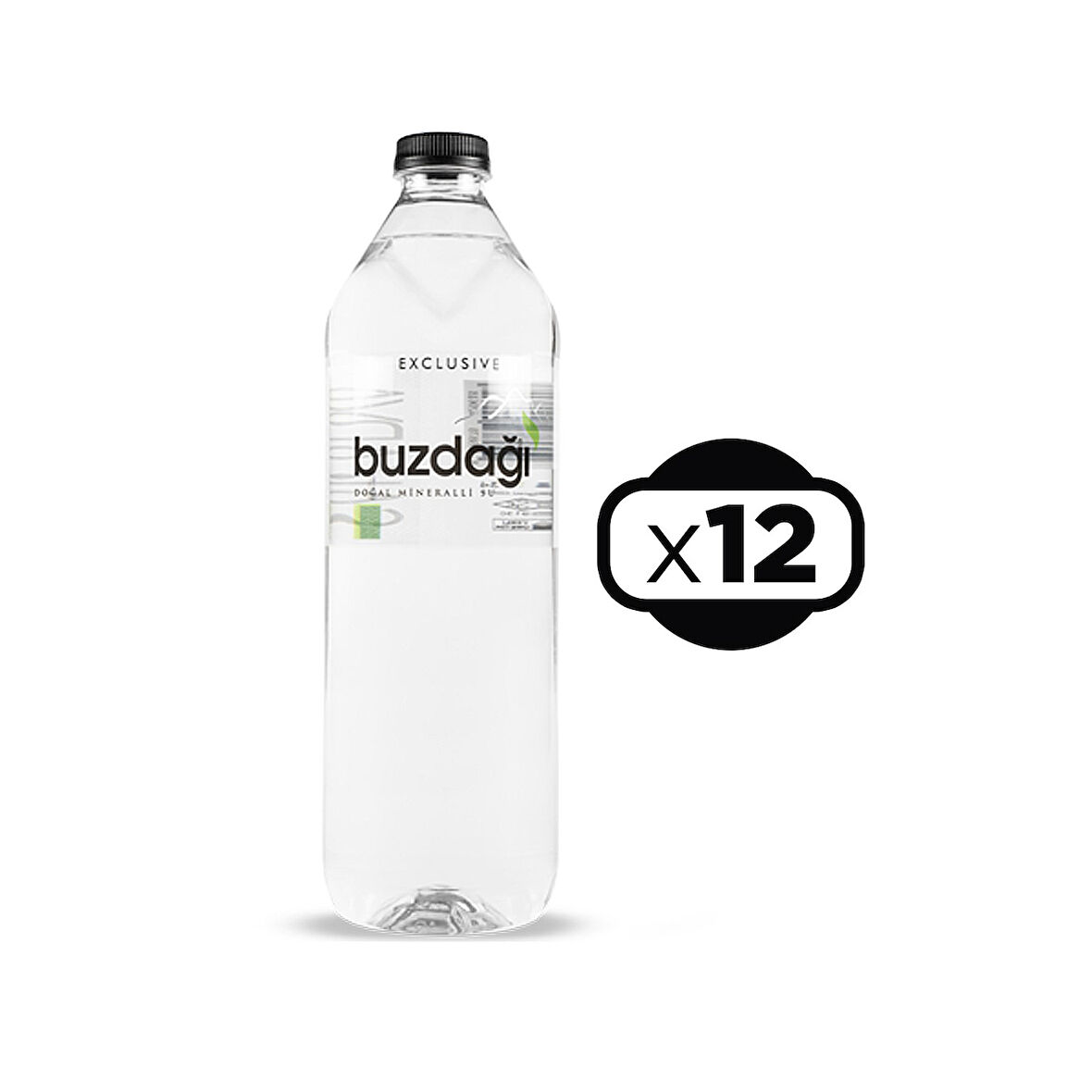 Buzdağı Su Exclusive Cam Pet 1000 ml x 12 Adet