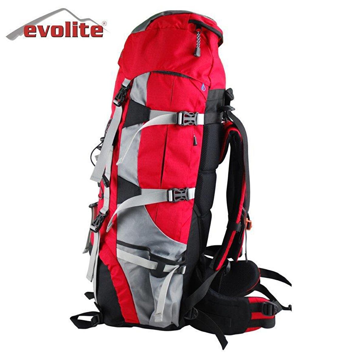 Evolite Highlander 65 lt Su Geçirmez Outdoor Sırt Çantası Kırmızı