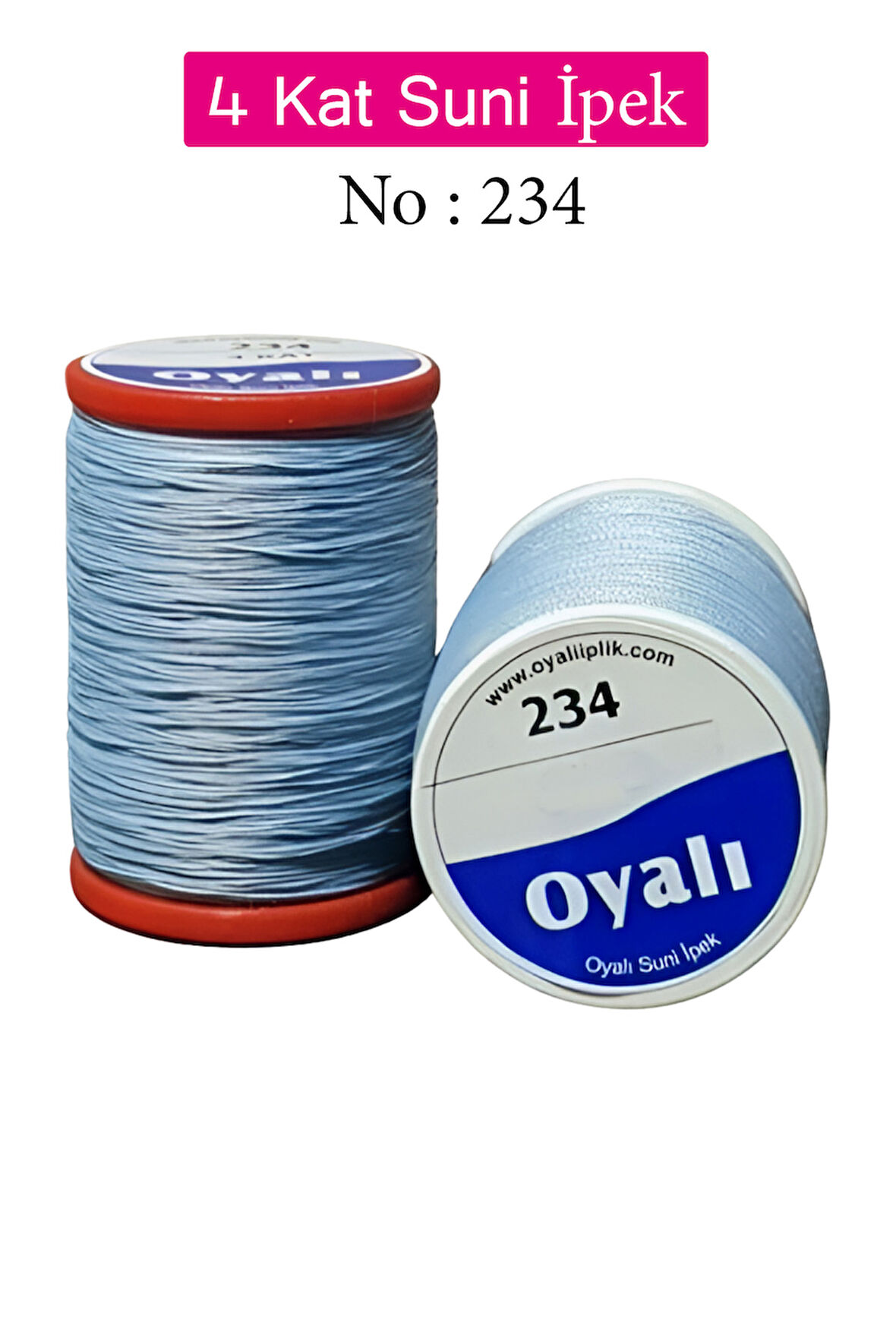 Oyalı 4 Kat Suni İpek İplik İğne Oyası Boncuk İpi Tığ Oyası No:234