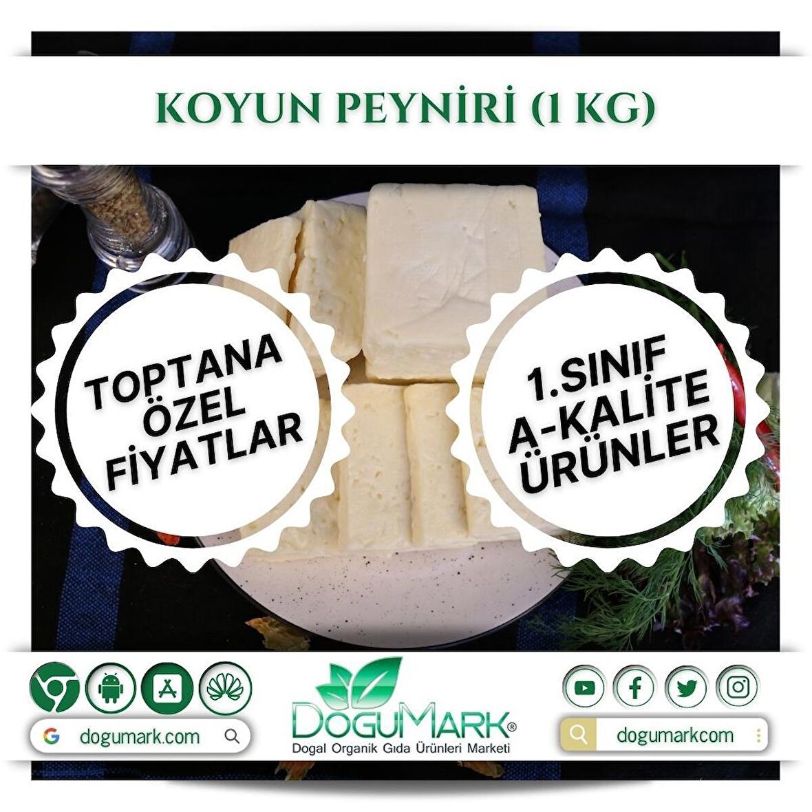 DoğuMark - Koyun Peyniri (1 Kg)