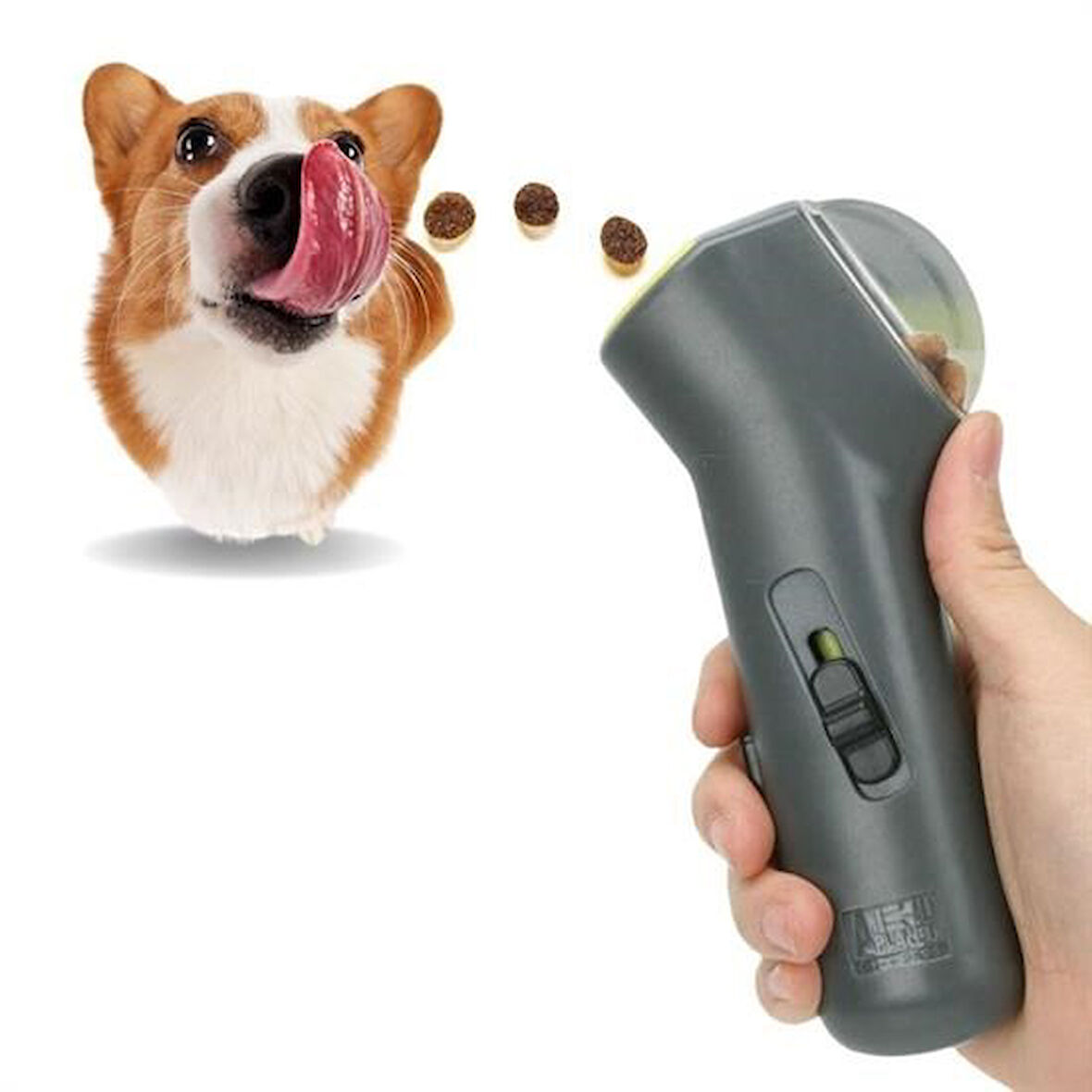 CELİK AVM® Kedi ve Köpekler İçin Hazneli Mama Fırlatma Oyuncağı Yem Atıcı Aparat